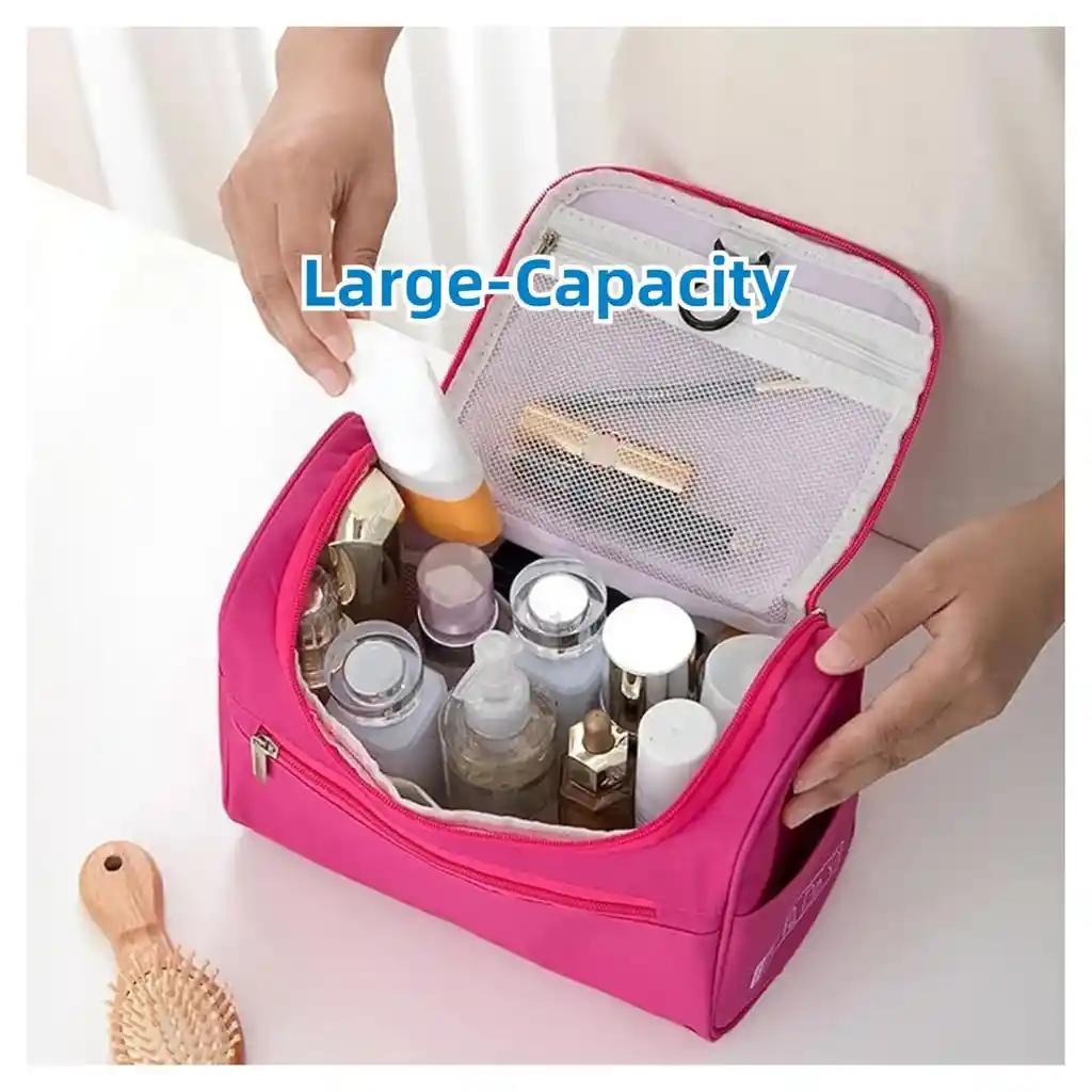 Bolsa Organizadora De Maquillaje Bolso De Viaje Color Rosa