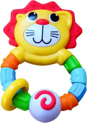 Juguete Sensorial Para Bebés Mordedor Y Sonajero León