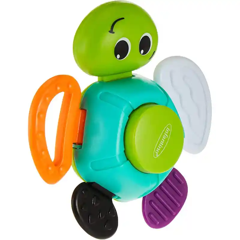 Juguete Sonajero Sensorial Para Bebés Tortuga Estimulación