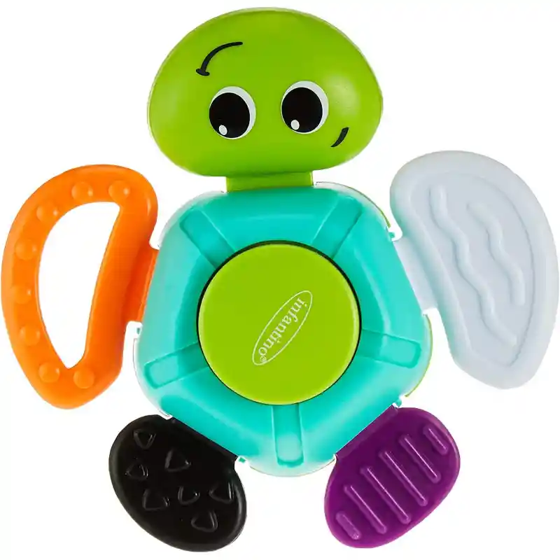 Juguete Sonajero Sensorial Para Bebés Tortuga Estimulación