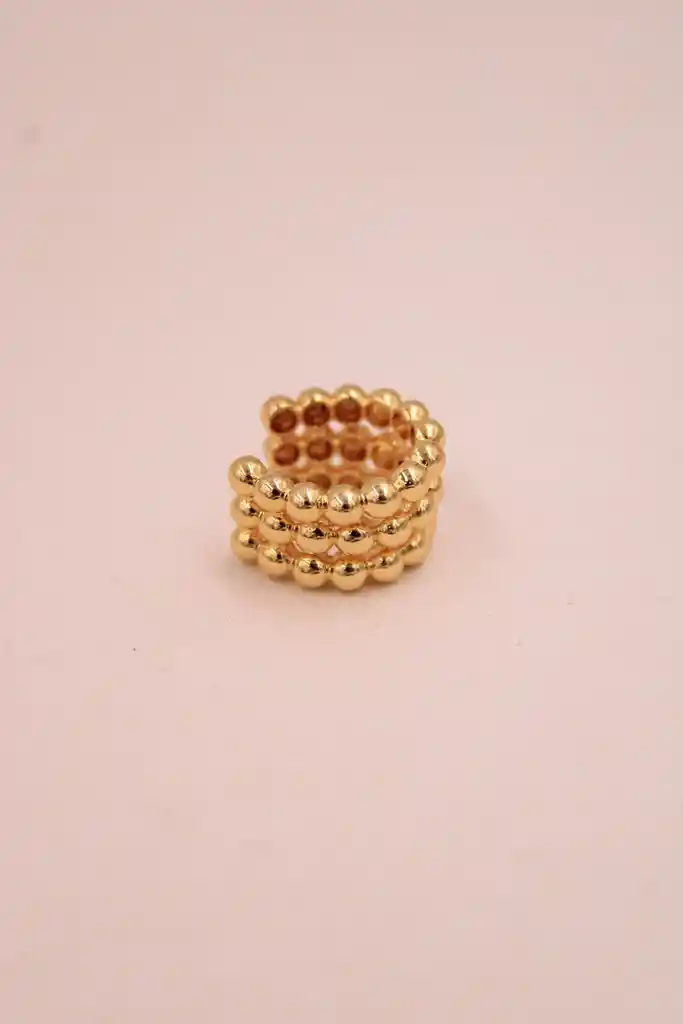 Ear Cuff Balines Triple Glam Rodio