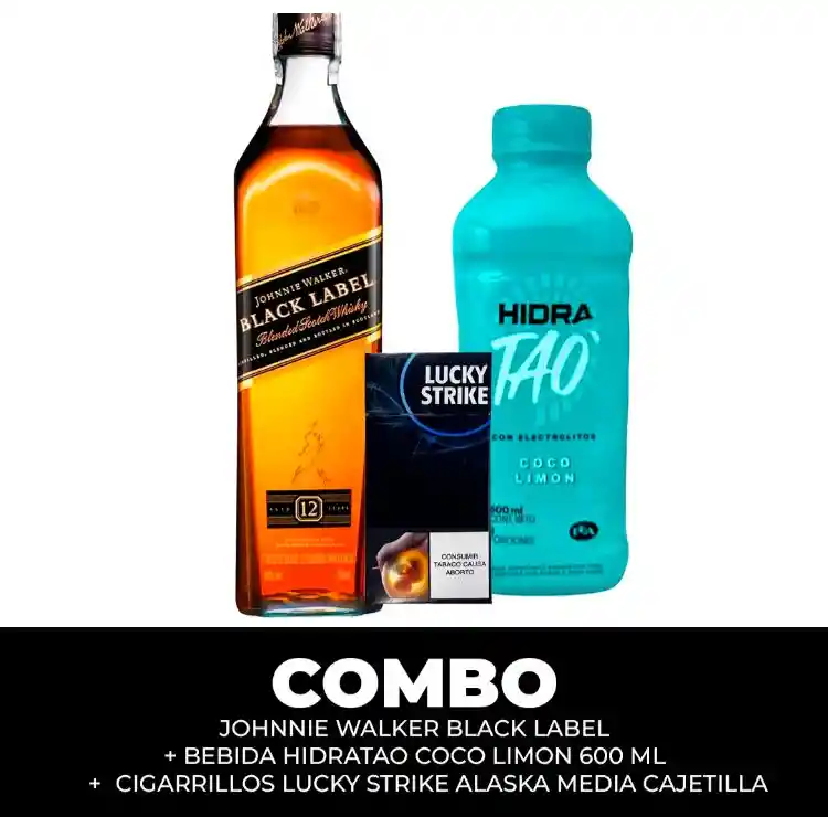 Johnnie Walker Black Label + Bebida Hidratao