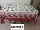 Mantel Navideño En Lino Para 6 Puestos Mide 2,00 X 1,60 Mts Opcion 1