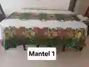 Mantel Navideño En Lino Para 6 Puestos Mide 2,00 X 1,60 Mts Opcion 1