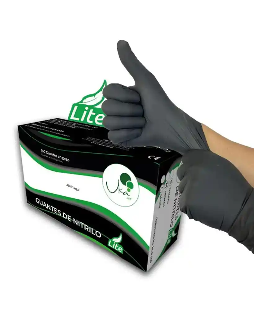 Guantes De Ntrilo Ngros X 100 Unidades
