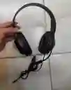 Audifonos Diadema Con Cable Color Negro Gm2004