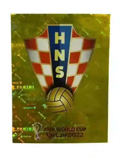 Lamina Escudo De Croacia Para Album Copa Mundial Qatar 2022 Panini