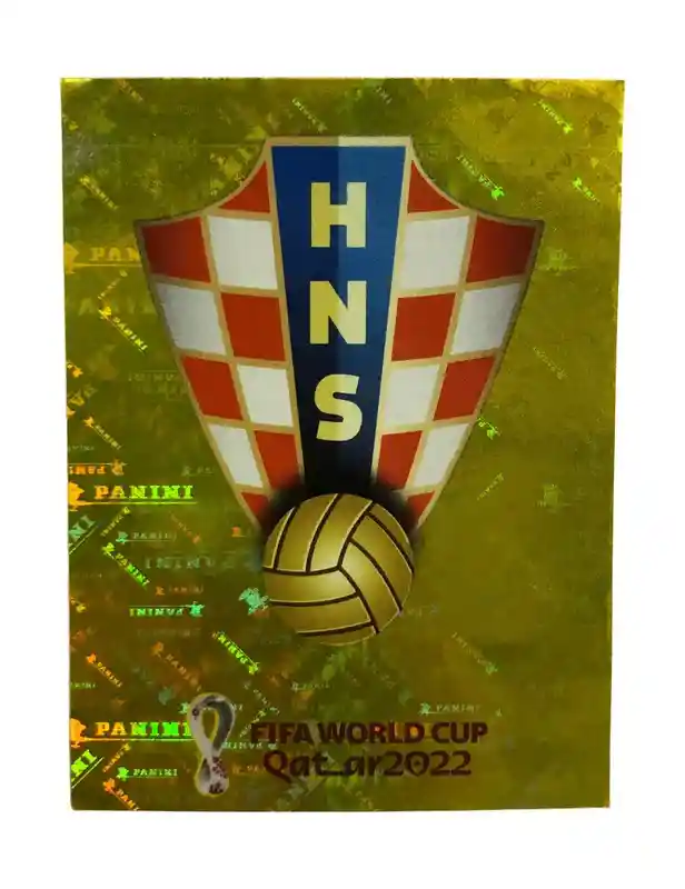 Lamina Escudo De Croacia Para Album Copa Mundial Qatar 2022 Panini