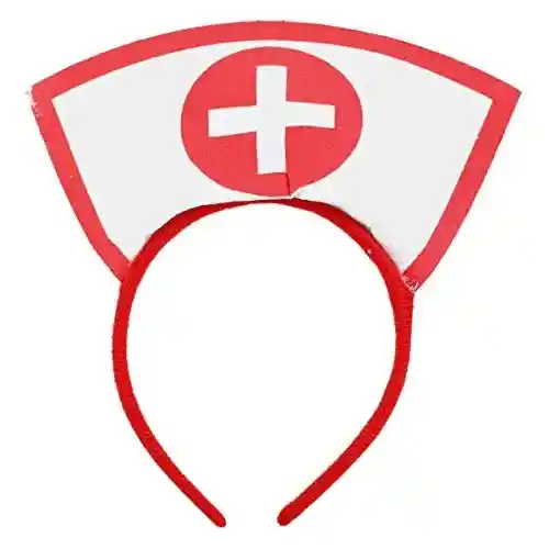 Diadema Balaca De Enfermera Cruz Roja