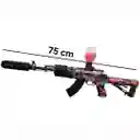 Pistola De Hidrogel Automática + Silenciador De Luz De Color Rgb Con Vaporizador De Humo (pistola De Juguete)