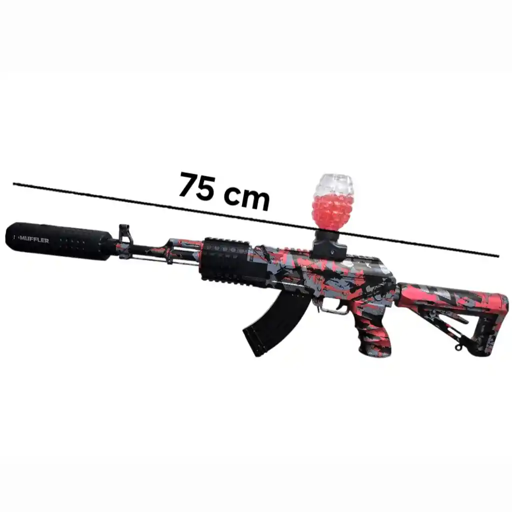 Pistola De Hidrogel Automática + Silenciador De Luz De Color Rgb Con Vaporizador De Humo (pistola De Juguete)