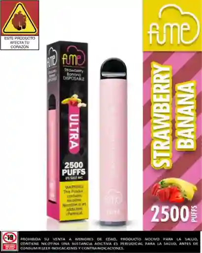 Vapeador Fume Ultra Strawberry Banana 2.500 Puffs (original)