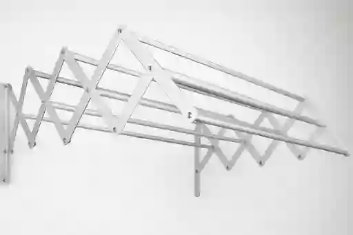 Tendedero De Pared Plegable 1 Metro Metálico Resistente Ahorra Espacio Ropa
