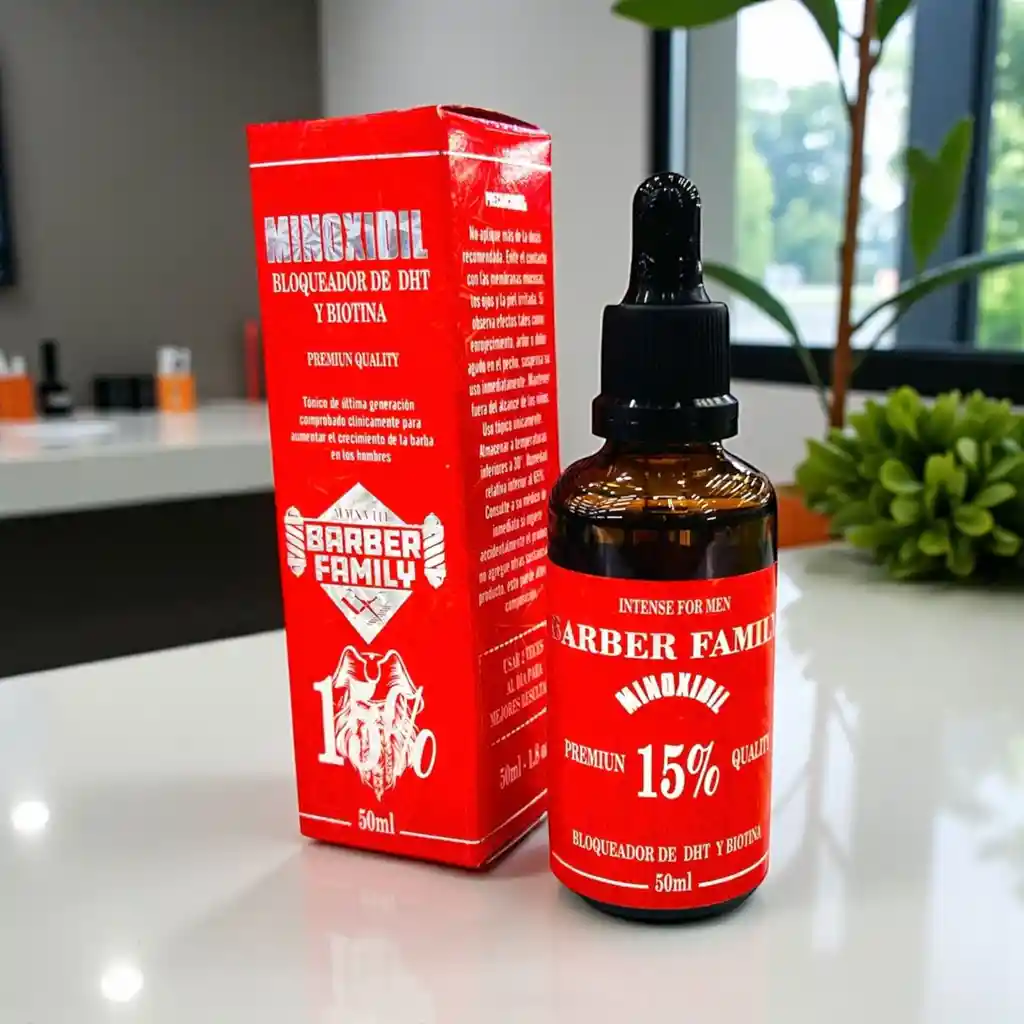 Minodixil Barber Family 15% Evita La Caida Del Cabello Y Estimula El Crecimiento