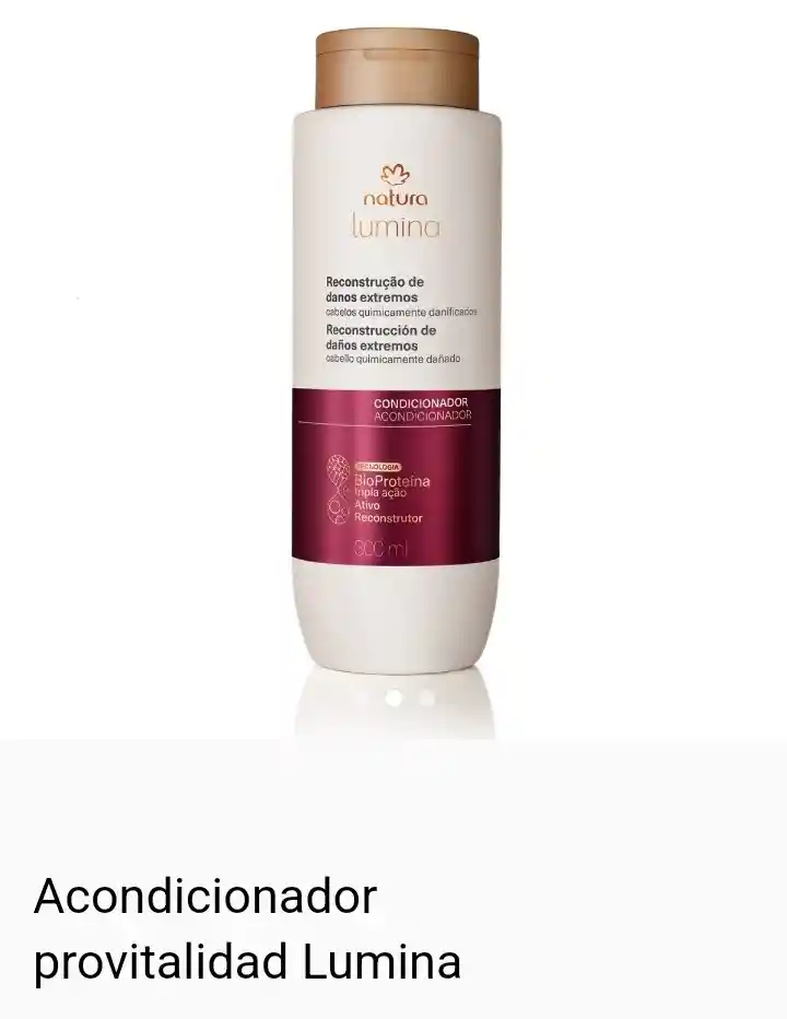 Natura - Acondicionador Reconstrucción De Daños Extremos - Cabello Quimicamente Dañado