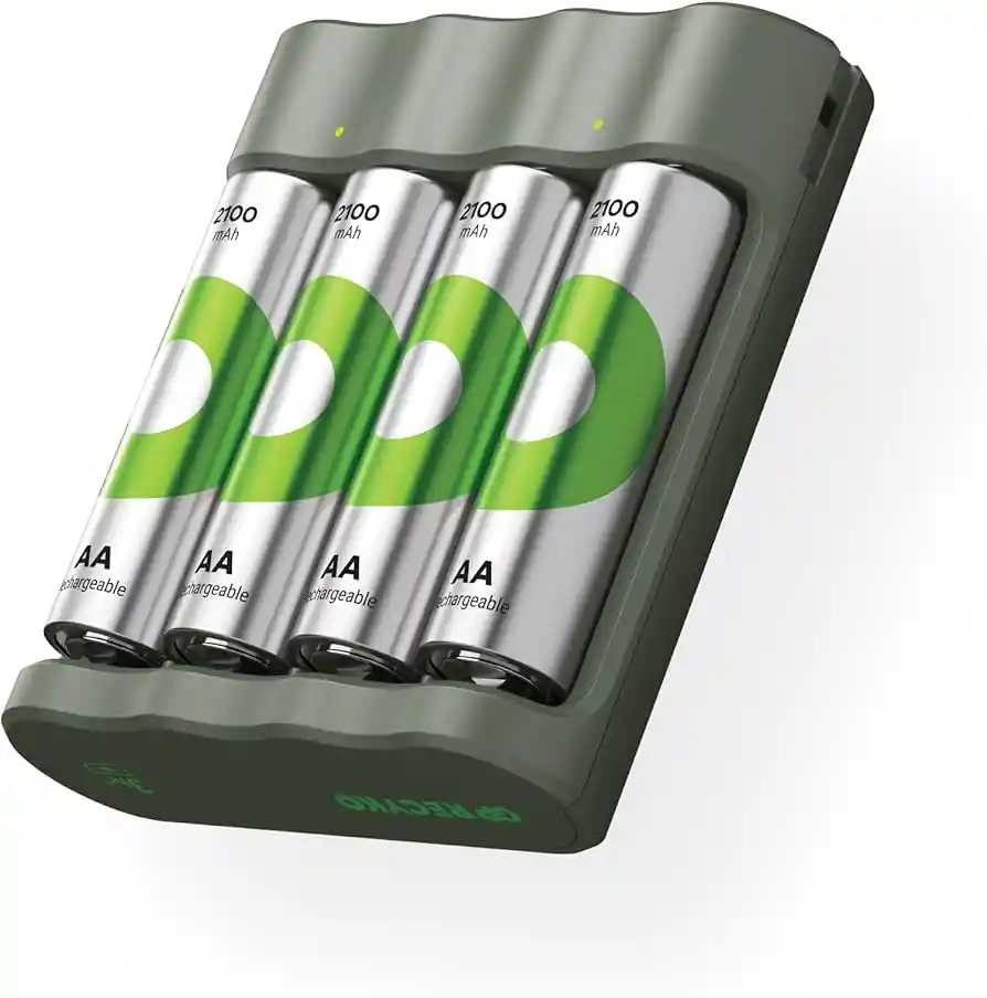 Cargador Gp Aa/aaa +2aa 2100mah +2aaa 750mah