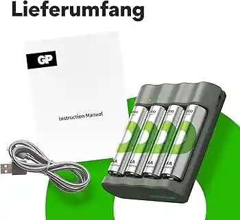 Cargador Gp Aa/aaa +2aa 2100mah +2aaa 750mah