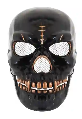 Máscara Calavera Negra Halloween