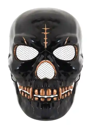 Máscara Calavera Negra Halloween