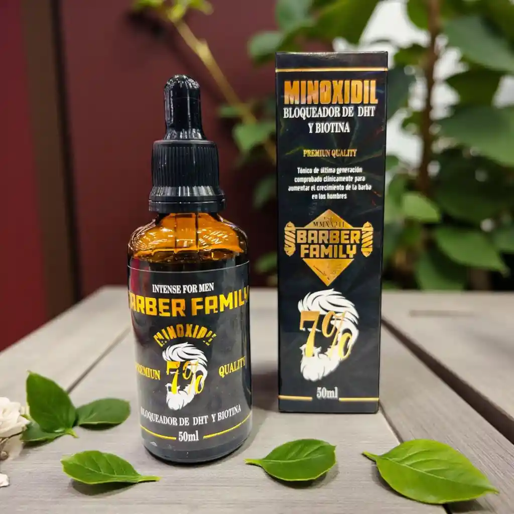 Minoxidil De Barber Family Al 7% Para Estimular El Crecimiento Del Cabello