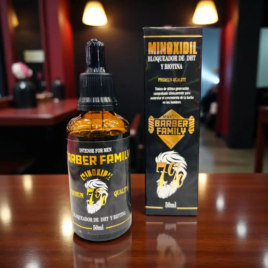 Minoxidil De Barber Family Al 7% Para Estimular El Crecimiento Del Cabello