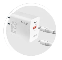 Cargador Rápido G-tide 22.5w Doble Puerto Usb-c Compatible Iphone