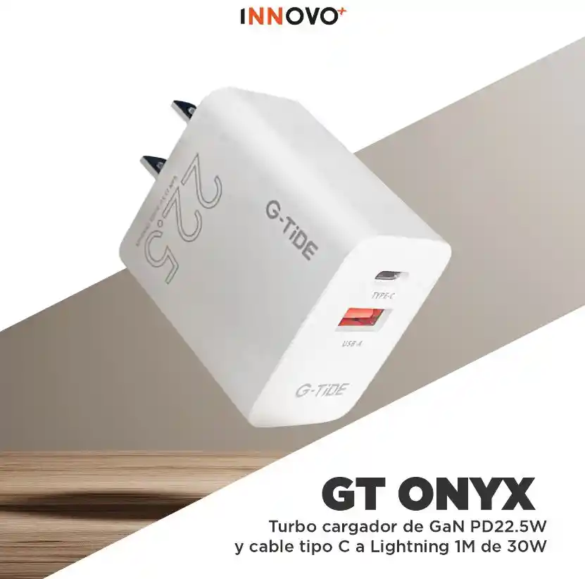 Cargador Rápido G-tide 22.5w Doble Puerto Usb-c Compatible Iphone