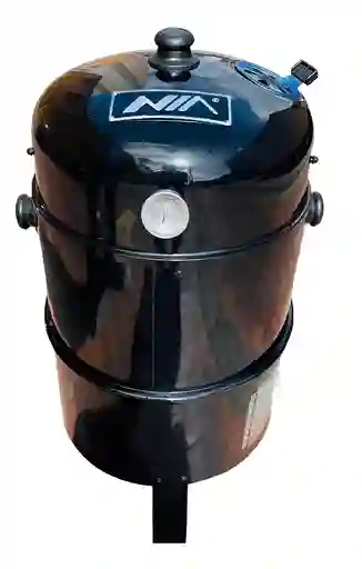 Barril Asador Y Ahumador Para Aire Libre Portátil 3 En 1 Color Negro