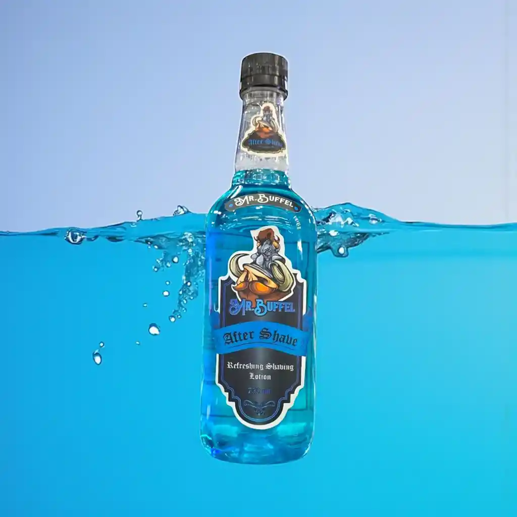 After Shave Blue, Loción Para Después De Afeitar Mr. Buffel X 750 Ml