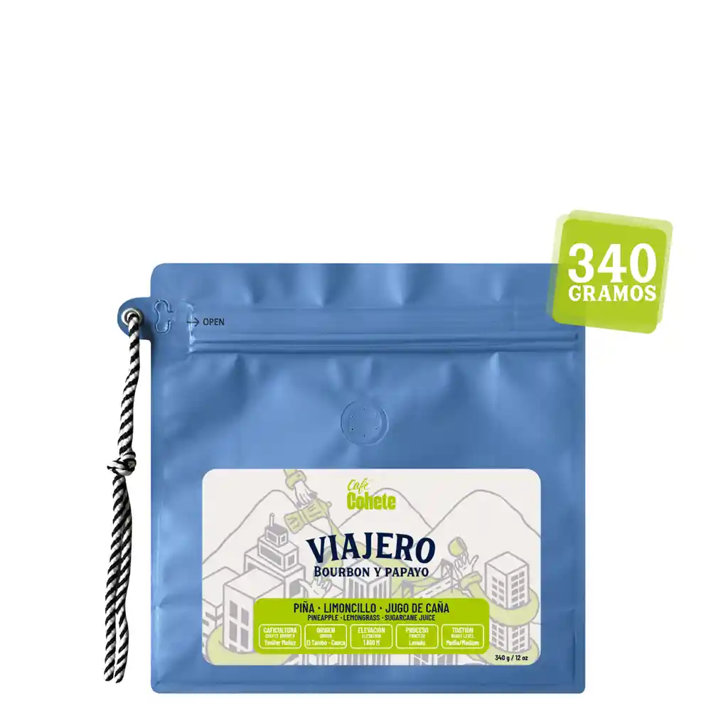 Café Especial Edición Bourbon Y Papayo 340 G (grano)