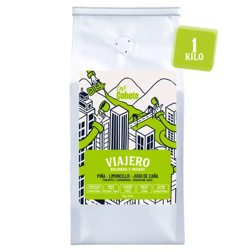 Café Especial Edición Bourbon Y Papayo 1 Kg (grano)