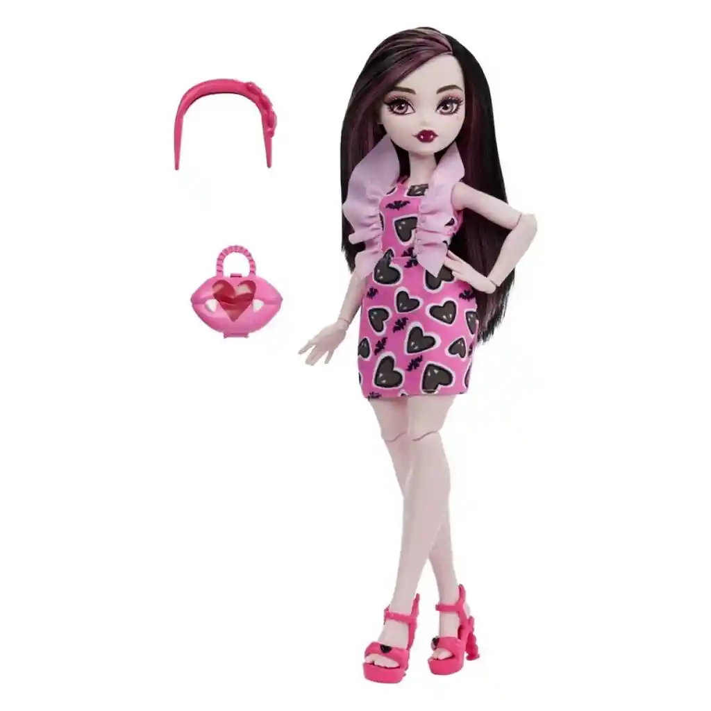 Muñeca Monster High Draculaura Articulada + Accesorios