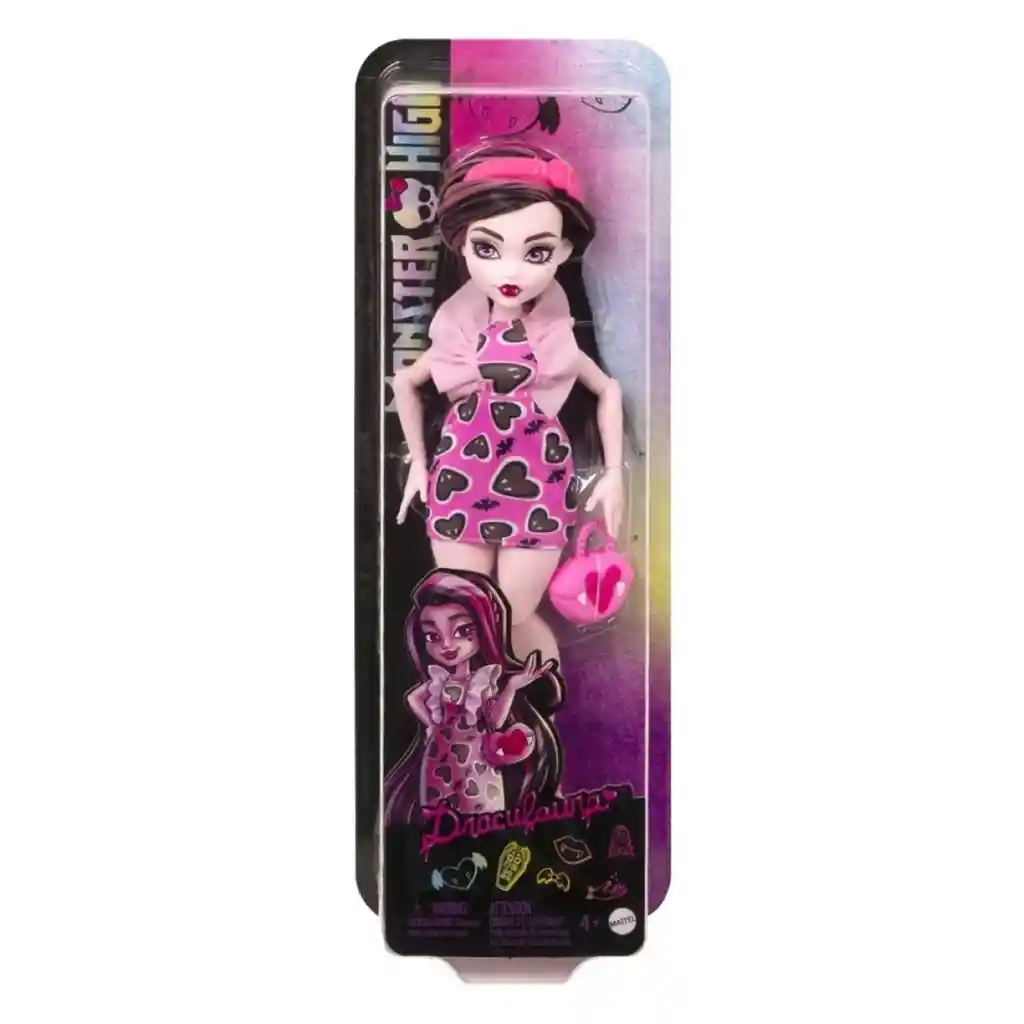 Muñeca Monster High Draculaura Articulada + Accesorios