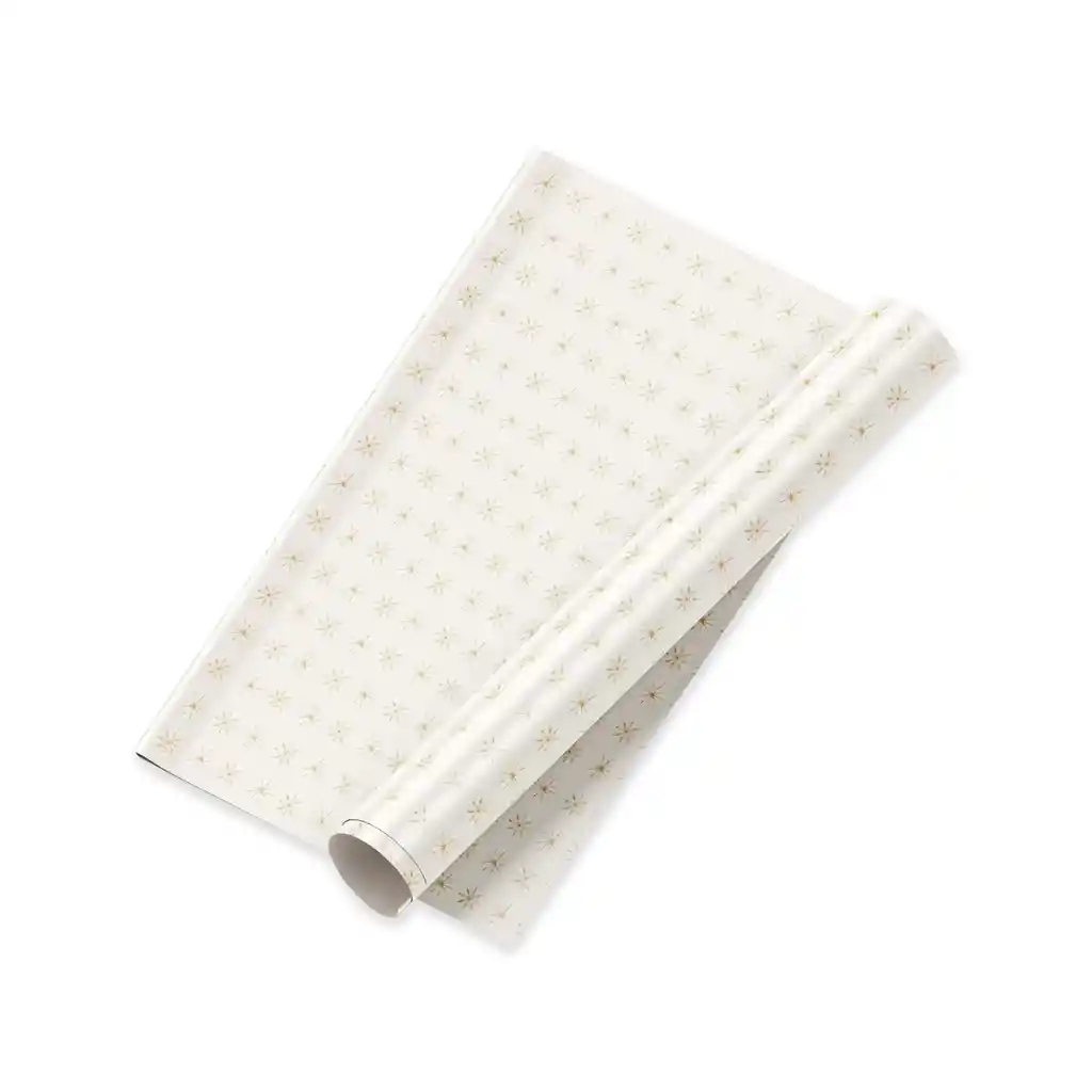 Papel De Regalo De Navidad Premium Copos De Nieve X20 Unidades