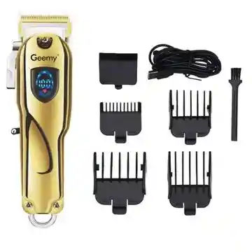 Maquina Cortadora De Pelo Peluqueria Inalambrica Geemy 6567 Recargable