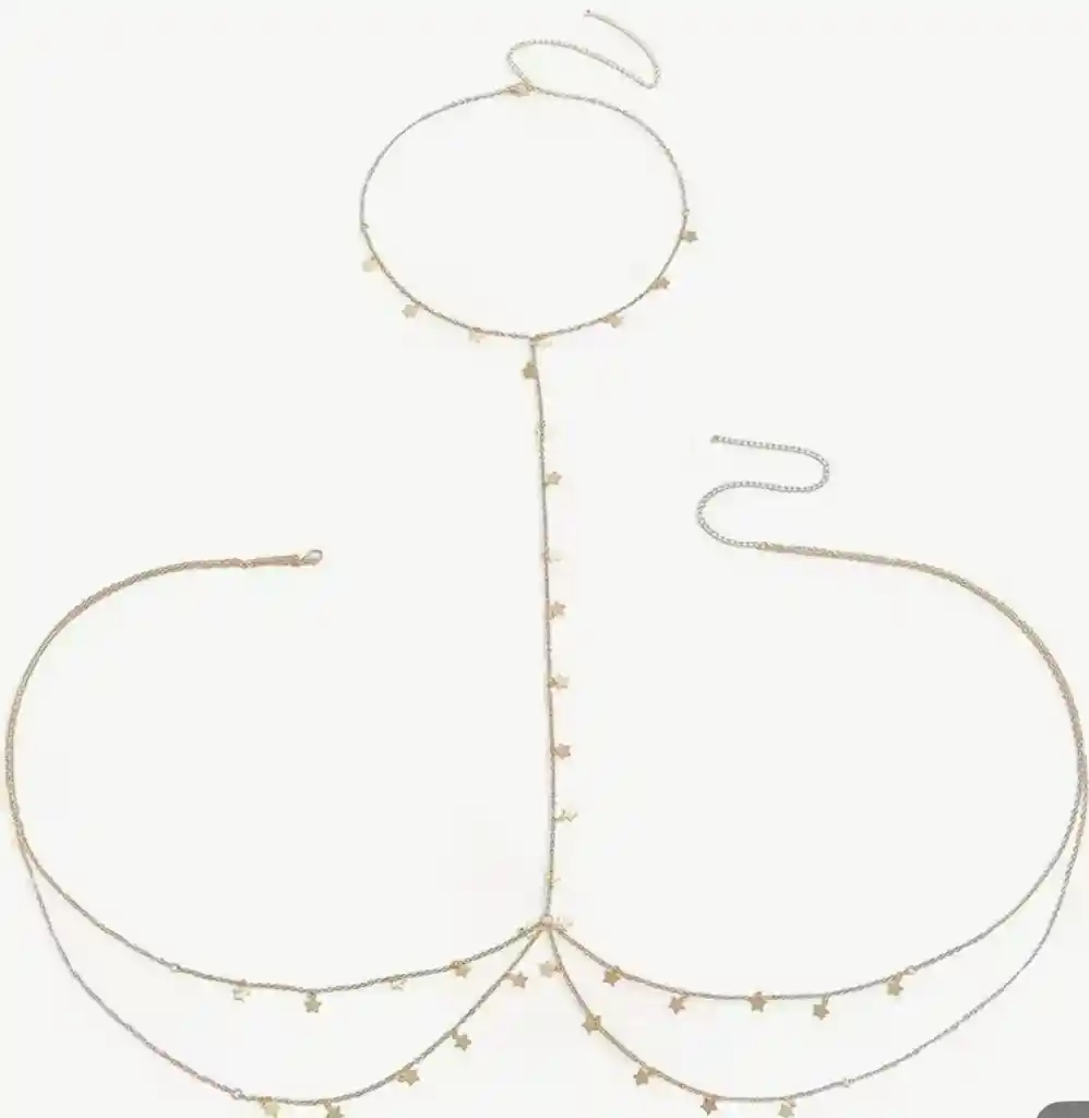 Accesorio De Cuerpo Dordo Estrellas/ Bodychain Dorado