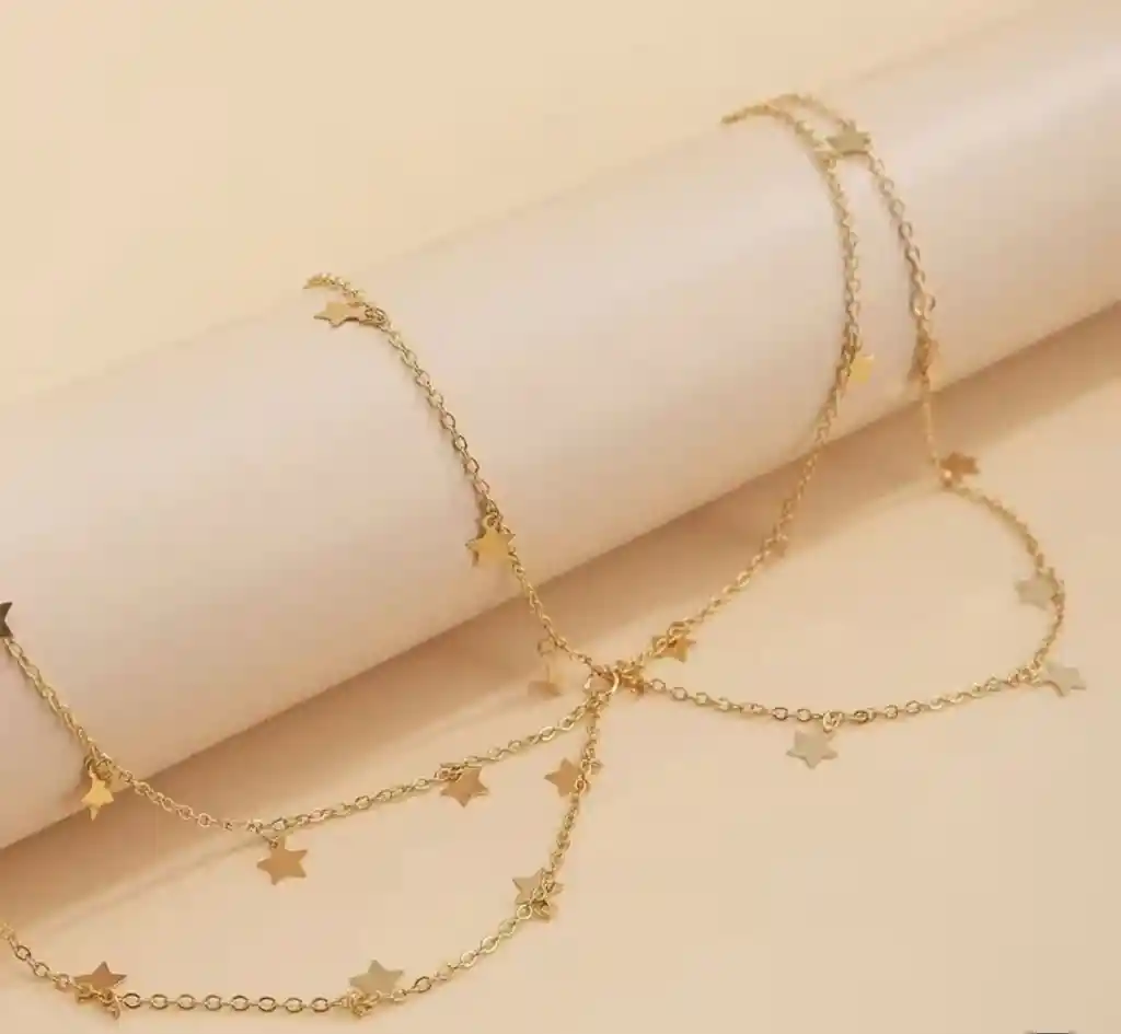 Accesorio De Cuerpo Dordo Estrellas/ Bodychain Dorado