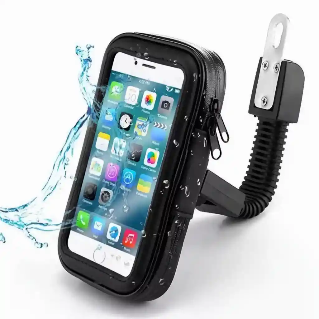 Soporte De Moto Para Celular Impermeable Giro 360