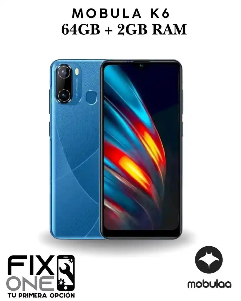 Celular Mobula K6 64 Gb Negro 2 Gb Ram