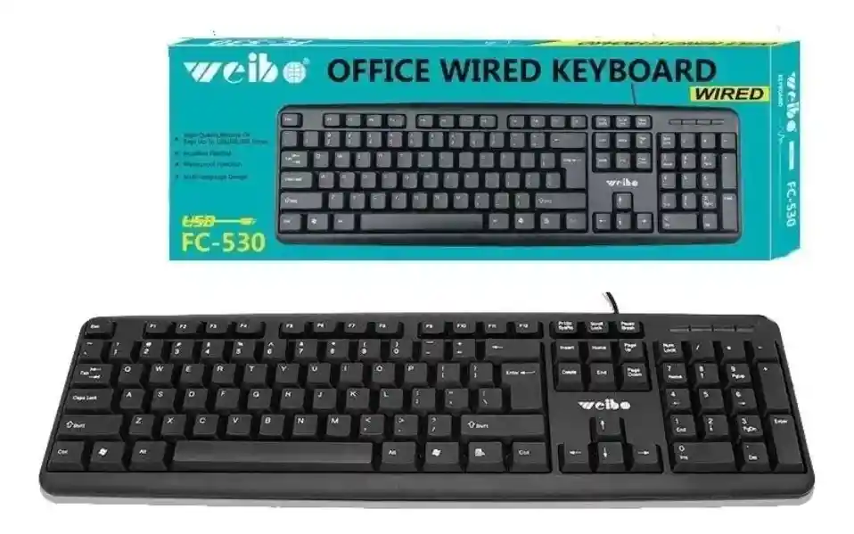 Teclado De Cable Weibo Fc530