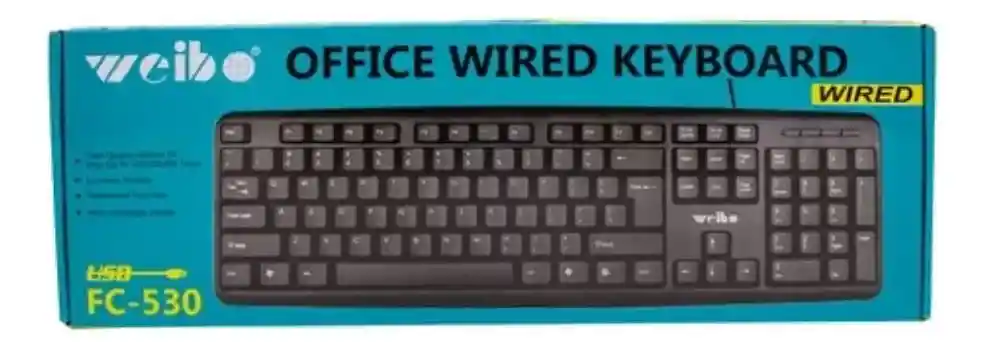 Teclado De Cable Weibo Fc530