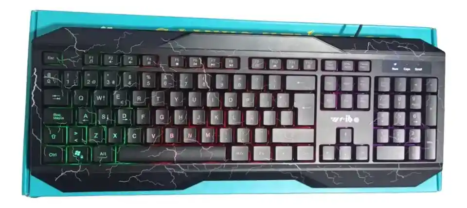 Teclado Gamer Trueno Con Luces De Cable 570