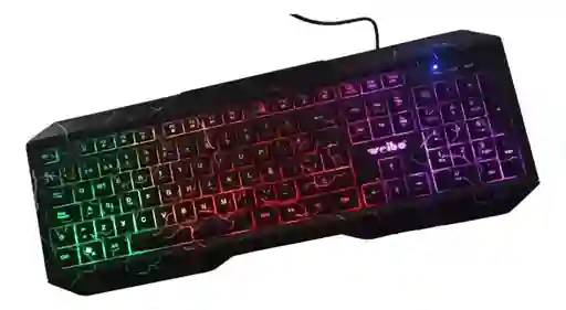 Teclado Gamer Trueno Con Luces De Cable 570