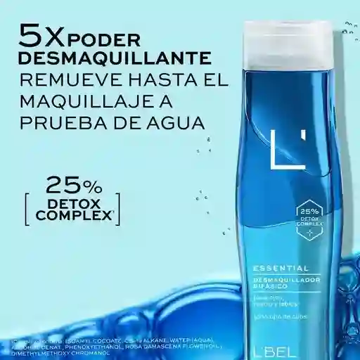 Loción Desmaquillante Bifásica Remueve Maquillaje A Prueba De Agua 125 Ml L'bel
