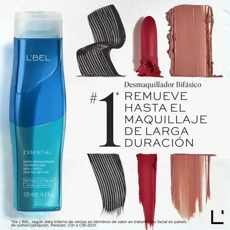 Loción Desmaquillante Bifásica Remueve Maquillaje A Prueba De Agua 125 Ml L'bel