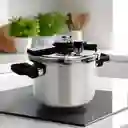 Olla Express Zebbris A Presión 4 Litros En Acero Inoxidable - Plateado