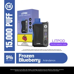 Dispositivo Pod Lit Frozen Blueberry 15000 Puffs 5%