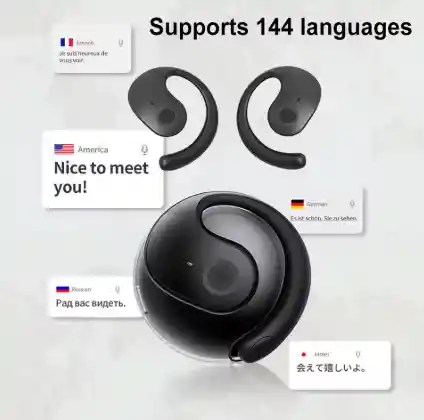 Audífonos Inalámbricos Traductores Bluetooth 144 Idiomas Con Traducción En Tiempo Real