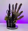 Set De Cuchillos Por 9 Piezas Base Giratoria