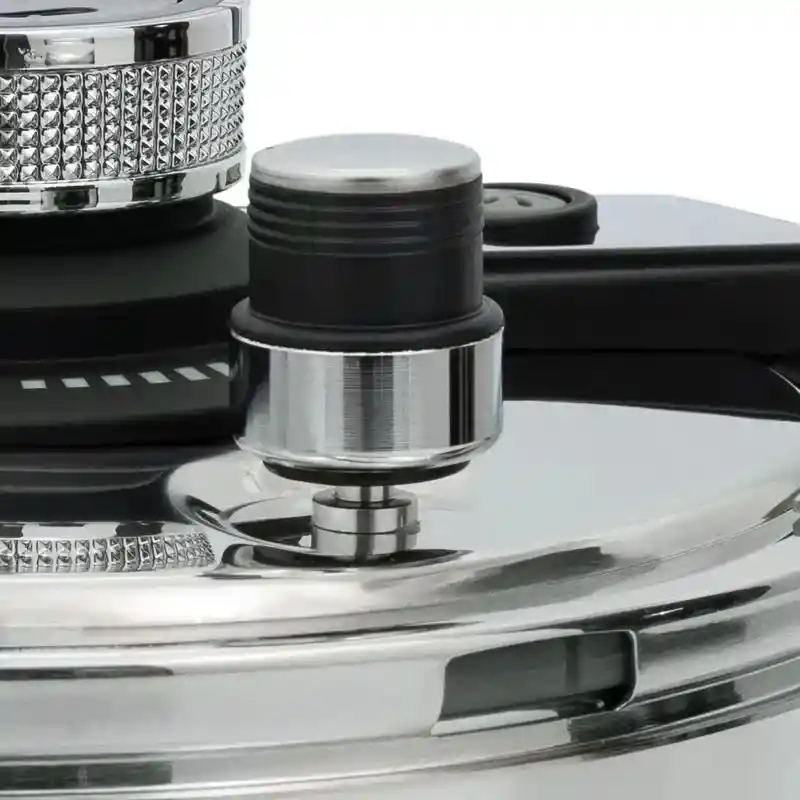 Olla Express Zebbris A Presión 6 Litros En Acero Inoxidable - Plateado